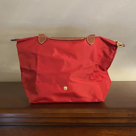 Red Longchamp shoulder bag le piliage - Picture 2 of 4